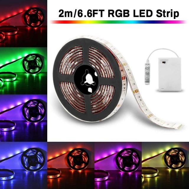 AUDEW 50/100/150/200cm Waterproof RGB LED Strip Lights Dimma