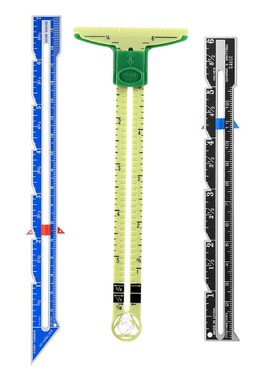 3PCS Sliding Gauge Measuring Sewing Tool Set Measuring Sewin