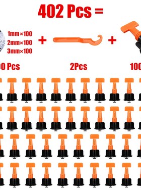 NEW 402Pcs Level Wedges Tile Spacers For Flooring Wall Tile