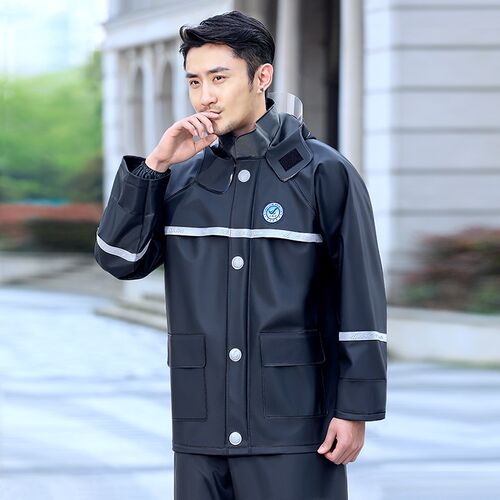 Raincoat Rain Pants Suit Men's Thickened Take-out Riding Spl