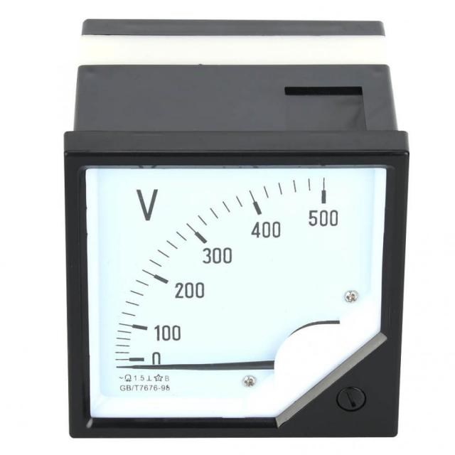 High Accuracy Square Panel Voltage Meter Analog Voltmeter AC