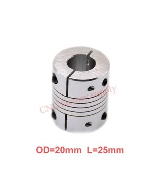 Hot sale 1pc D20L25 CNC Motor Jaw Shaft Coupler clamp Flexib