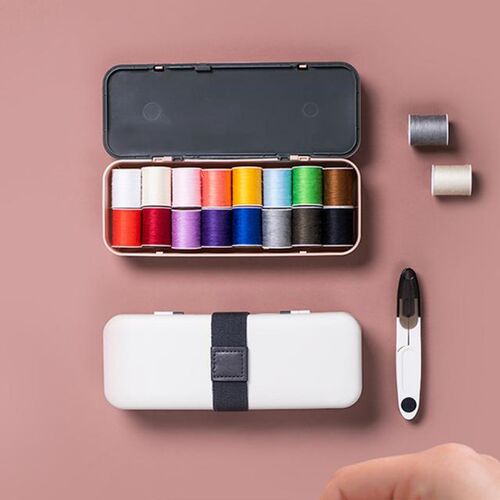 Portable Travel Sewing Box Set Sewing Thread Storage Box Con