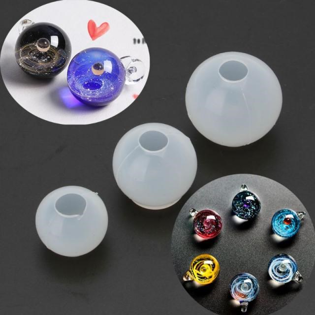 20 25 30mmUniverse Ball Pendant Epoxy Resin Silicone Mold Je