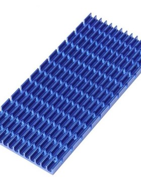 Cooling Fin Plate Blue Aluminum Semiconductor Devices Parts