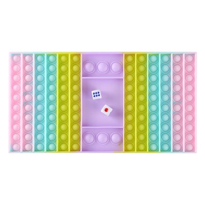 Fingertip Toys Checkerboard Macaron Silicone Push Bubble Ant