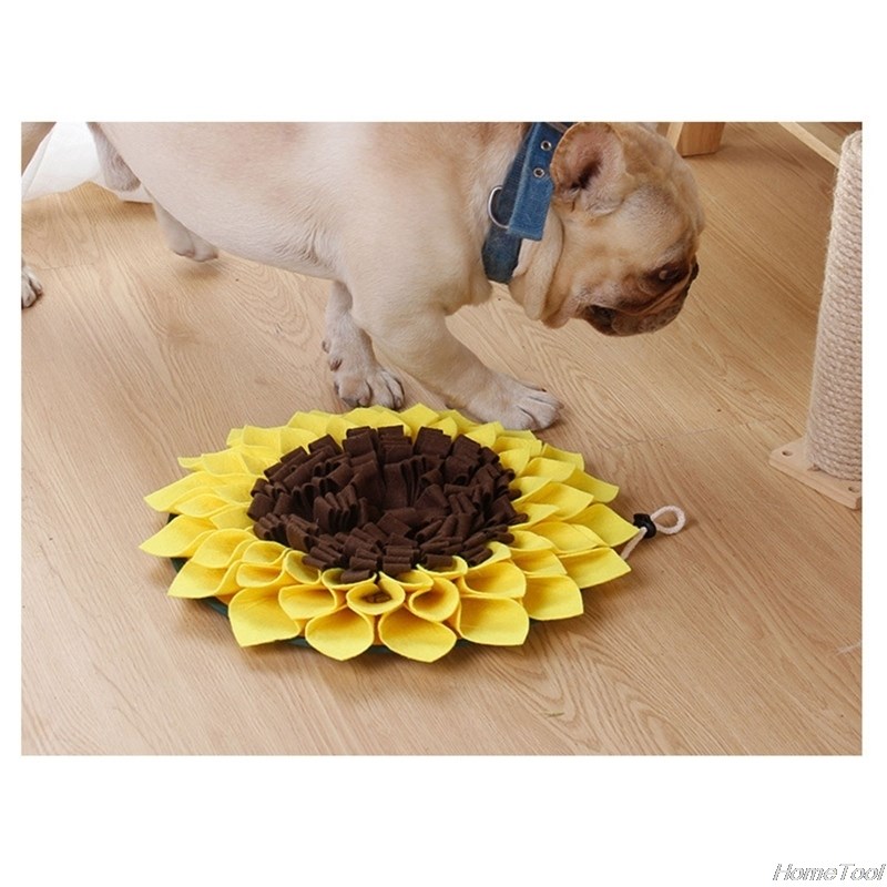 pet dog snuffle mat nose smell training sniffing pad slow fe