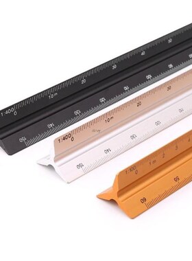 30cm Aluminum Triangular Scale Ruler Architect Engineer Draf