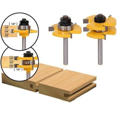 2pcs/set 3-tooth ball T cutter ball 2-piece set of tenon joi