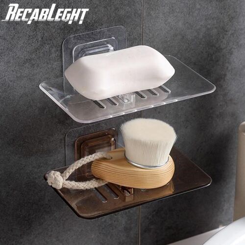 Soap Dish Drain Punch Free Convenient Install Takes Up Littl