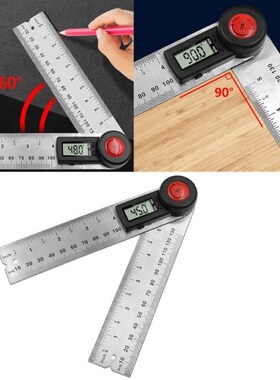 7XEA Digital Angle Finder Protractor 2 in 1 Angle Finder Rul