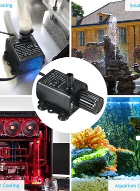 Decdeal Ultra-quiet Mini DC12V 10W Brushless Water Fountain