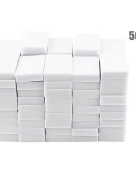 50pc Sponge Eraser Kitchen Duster Wipes Home Clean Accessory