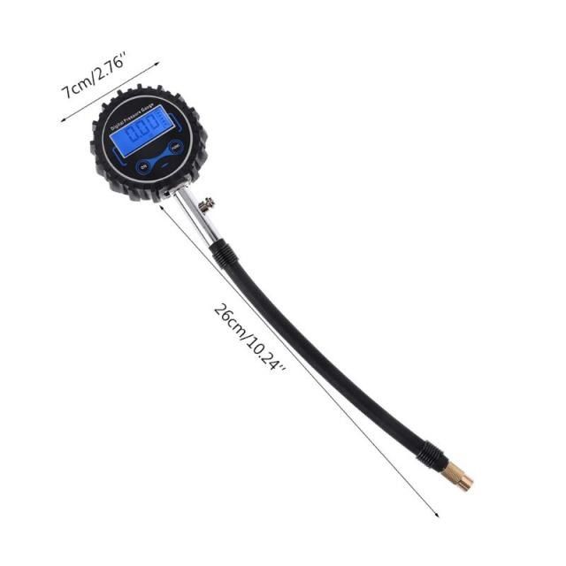 Vehicle Tire Tyre Air Digital Pressure Gauge 0-200PSI Car Bi