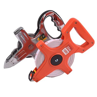 Portable metric 30M 50M 100M Thickening Open Reel Steel Tape