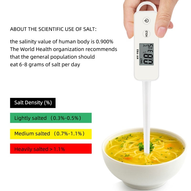Salinity Meter Food Brine Salinity Kitchen Soup Cooked Food