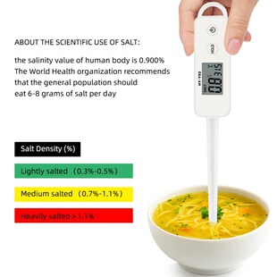 Salinity Meter Food Brine Salinity Kitchen Soup Cooked Food