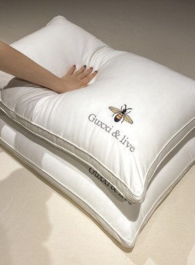 Cotton embroidered soybean fiber pillow