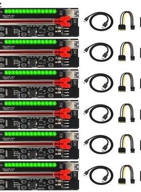 6 PCS PCIE Riser VER12 Pro Cabo Riser PCI Express X16 Extend