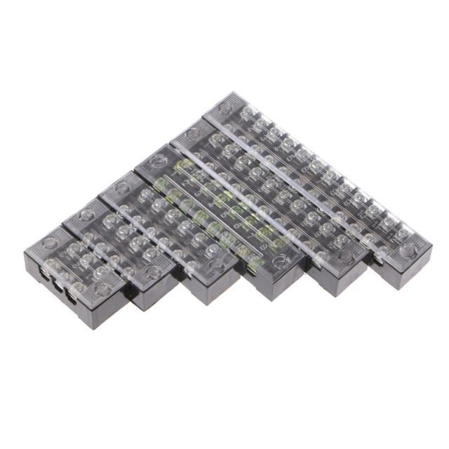 1Pcs/Set Dual Row Barrier Screw Terminal Block Wire Connecto