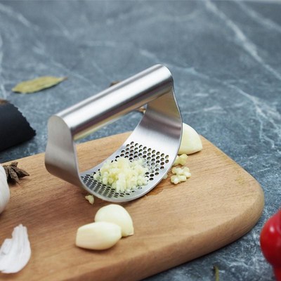 Manual Garlic Mincer Slicer Stainless Steel Garlic Presses W
