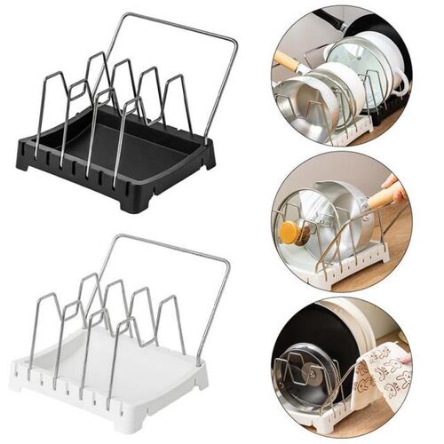 Pot Rack Pan Storage Rack For Pantry Cabinet Holder Pots Lid