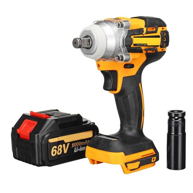 Drillpro 68V 380N.m Brushless Electric  Impact Wrench Hand D