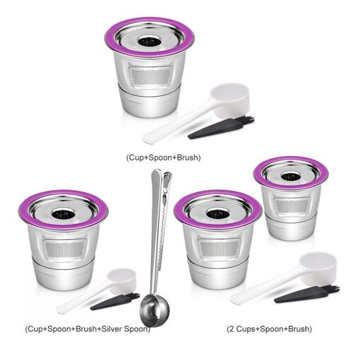 Stainless Steel Coffee Capsule Cup Reusable K Cup for Keurig