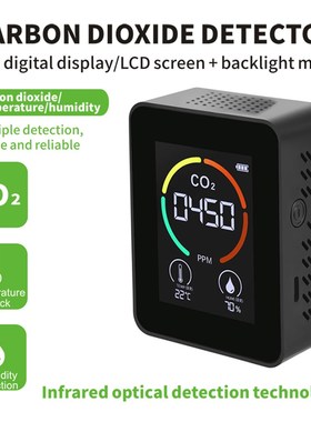 3 in 1 CO2 Meter Digital Temperature Humidity Sensor Tester