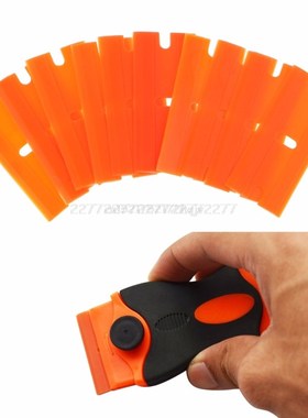 10Pcs/Set Double-Edged Plastic Blades Replacement Scraper Wi