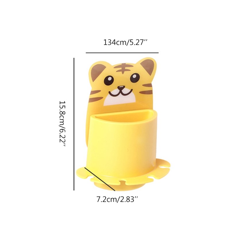 Cute Cartoon Animal Toothbrush Holder Toothpaste Storage Rac