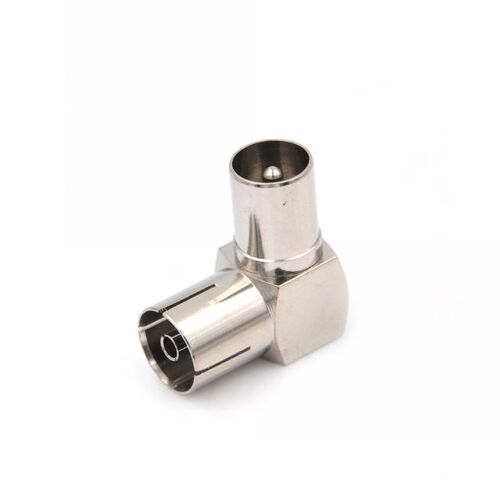1pcs TV Male Plug To F Female Jack 90 Degrees Head Right Ang