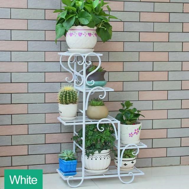 Iron Flower Shelf Balcony Flower Pot Shelf Multi-layer Indoo