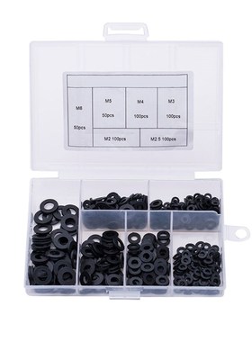 Carbon Steel Flat Machine Washer Plain Black Washer Furnitur