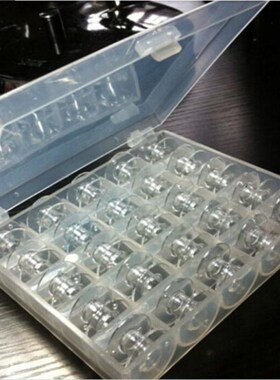 25 Pcs/lot Clear Plastic Single Bobbin Sewing Machine Spools