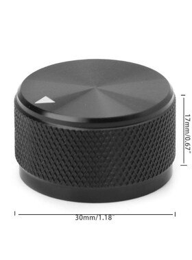 30x17mm Potentiometer Knob Cap Volume Control Aluminum Encod