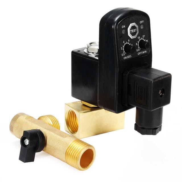 AC110V 1/2inch Electronic Timed Drain Valve Two-way Direct-a