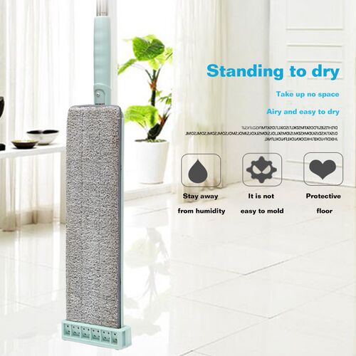 Washing Cloth Flat Mop Labor Microfiber Saving Hand-free Cle