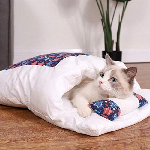 Pet Cat Bed Removable Deep Sleeping Bag Hammock Beds For Lou