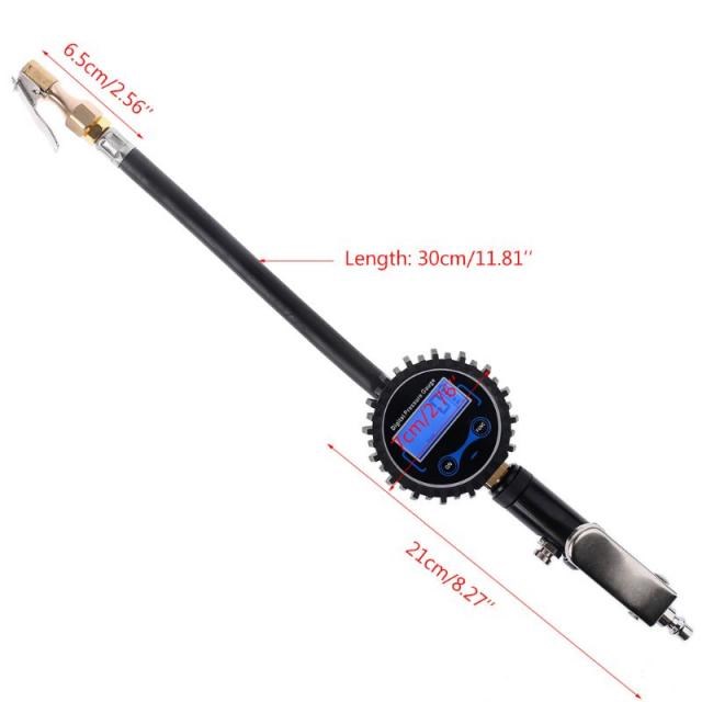 LCD Digital Air Tyre Tire Inflator with 0-200PSI Pressure Ga
