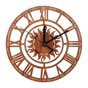 Creative Retro Wooden Wall Clock Living Room Bedroom Wall Cl