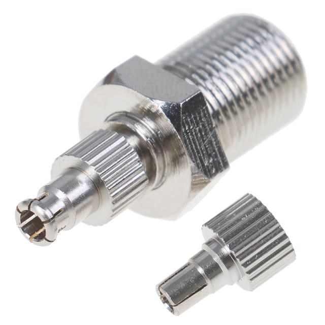 F Female To TS9 & CRC9 Male Plug Coaxial Adapter RF Connecto