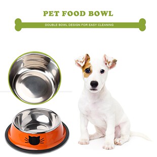 Dog Cat Thick Non-slip Bowl Raised Height Elevated Container
