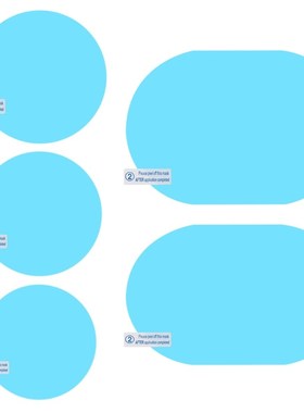 2 Pcs Car Rear View Mirror Rainproof Film Anti-Fog Clear Pro