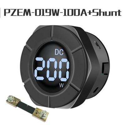 DC 0-300V Round Power Meter Wattmeter Car Power Gauge 3000W