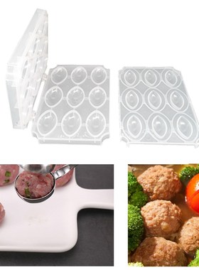 9 Holes Manual Kibbeh Express Meatball Maker Meatloaf Mold P