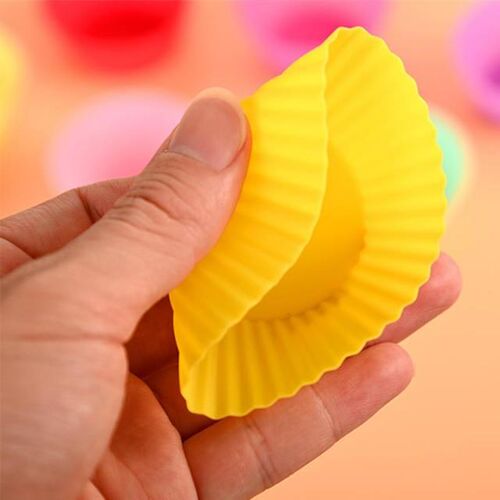 Silicone Cake Cup Liner Baking Cup Mold Reusable Muffin Roun