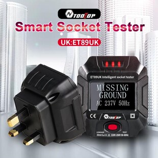 Smart Socket Tester With UK Plug Socket Smart Tester Digital