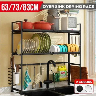 Kitchen Organizer Dish Drying Rack Over Sink Kitchen Storage