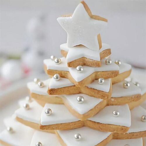 6Pcs/set Christmas Tree Cookie Cutter Mold Stars Shape Fonda